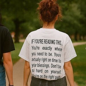 NWT CHNGE If You're Reading This... S/S Tee (White) Unisex, Limited Edition